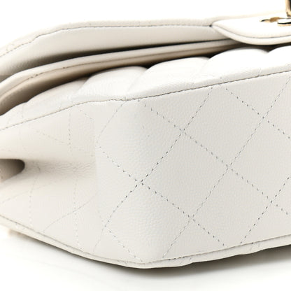 Chanel Caviar Quilted Small Double Flap White 9 of 11