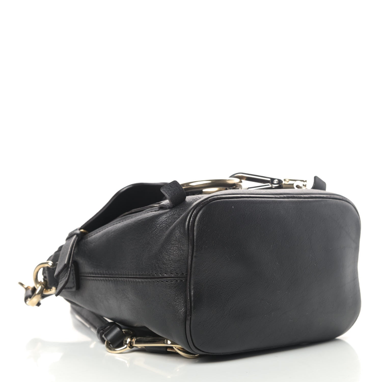 Chloe Suede Calfskin Mini Faye Backpack Black 3 of 7