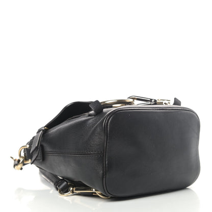 Chloe Suede Calfskin Mini Faye Backpack Black 3 of 7