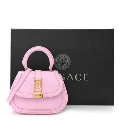 Versace Calfskin Greca Goddess Mini Top Handle Bag Pink 13 of 13