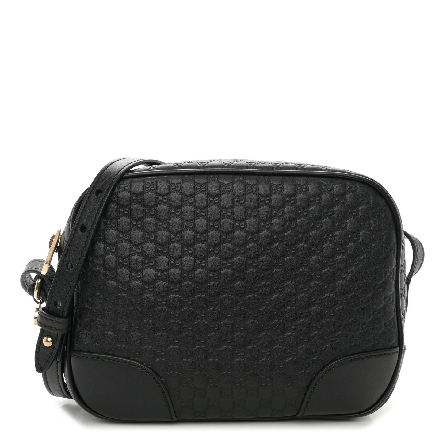 Microguccissima Mini Bree Messenger Bag Black