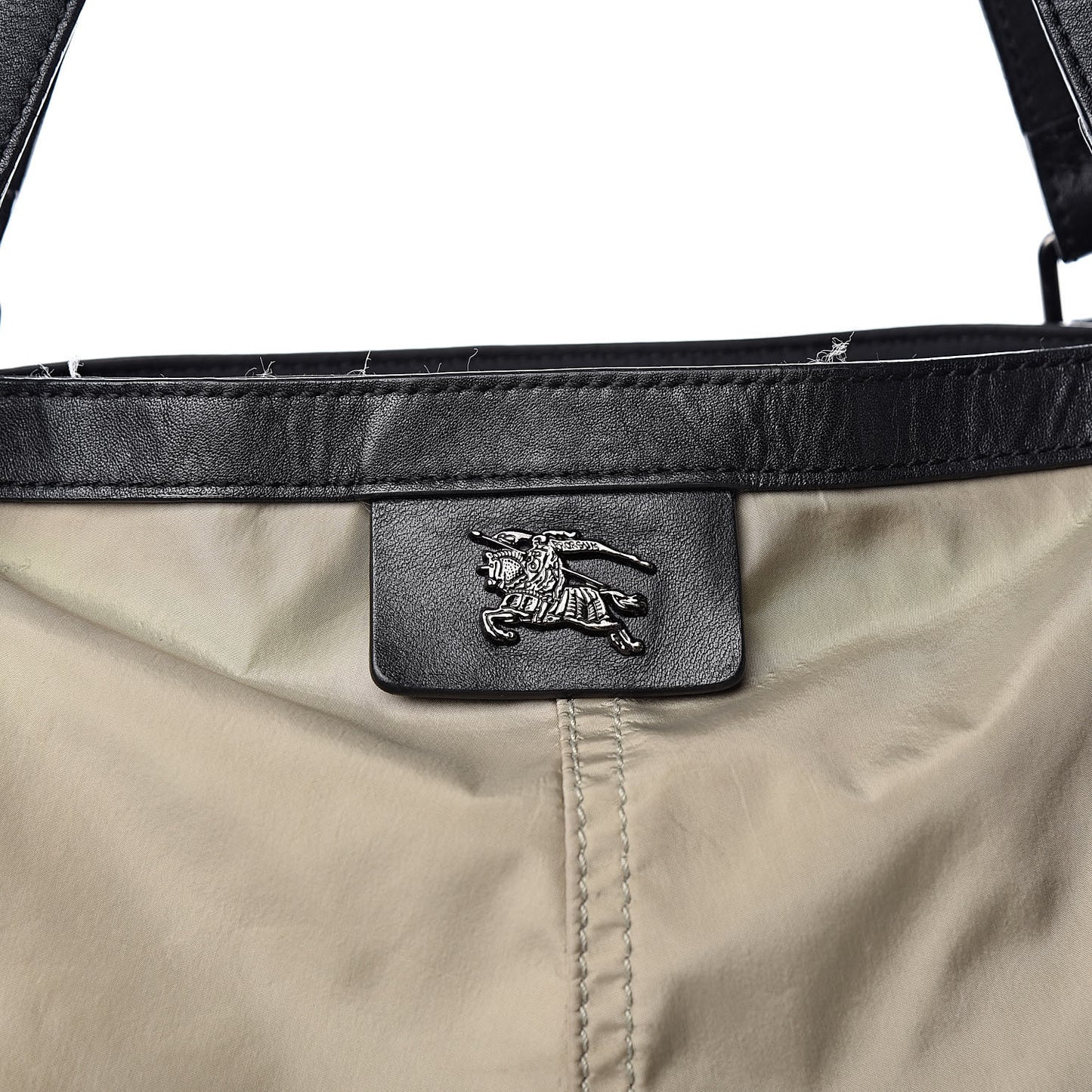 Nylon Buckleigh Packable Tote Bag Beige