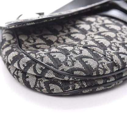Christian Dior Monogram Saddle Bag Black 7 of 12