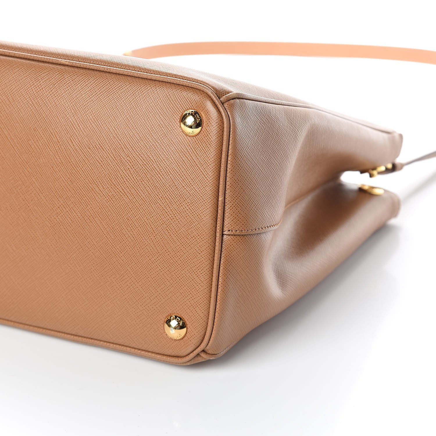 Prada Saffiano Medium Galleria Double Zip Tote Caramel 11 of 11
