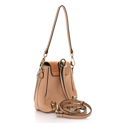 Chloe Suede Calfskin Mini Faye Backpack Blush Nude 3 of 12