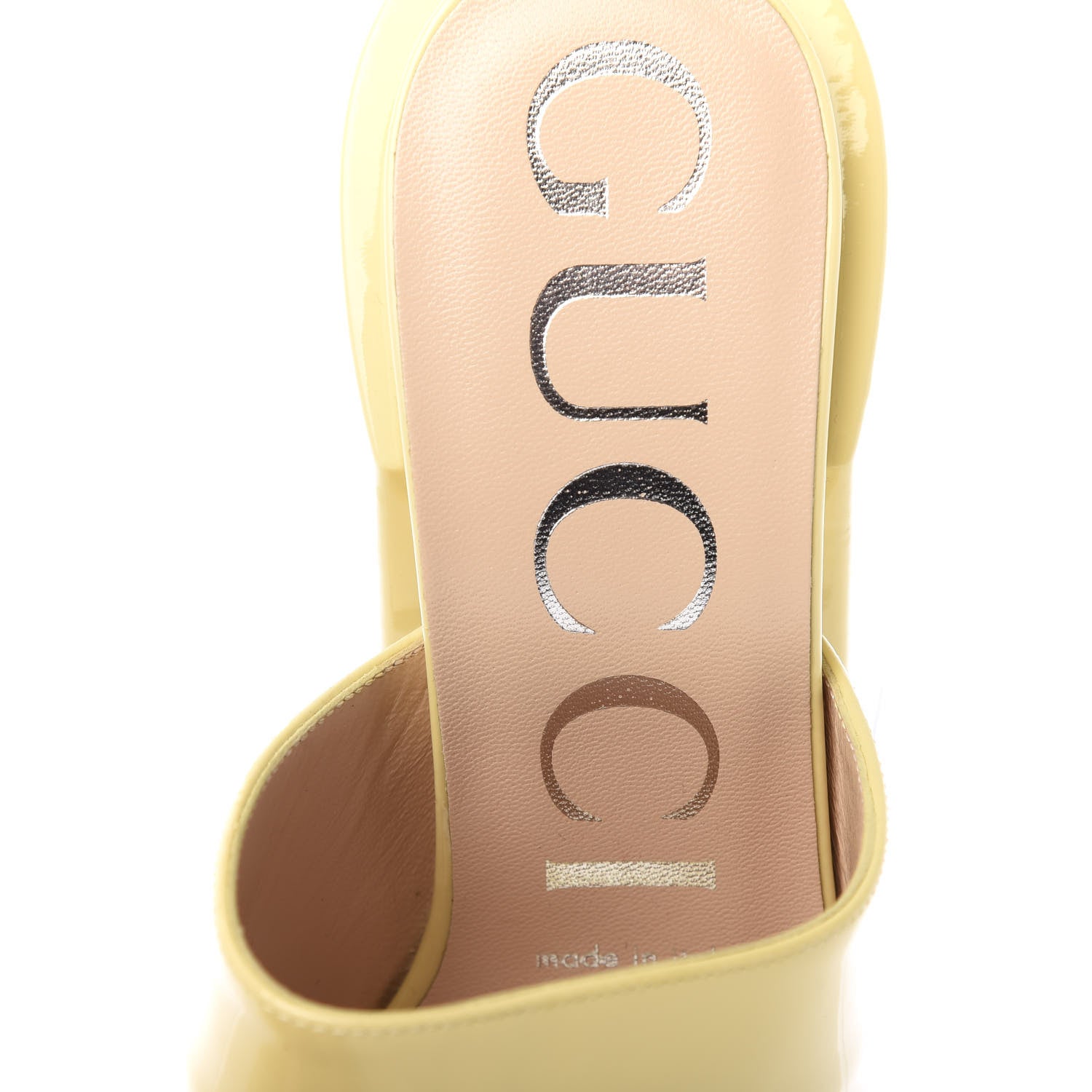Gucci Patent Lexi Horsebit High-Heel Slide Sandals 36.5 Burro 7 of 11