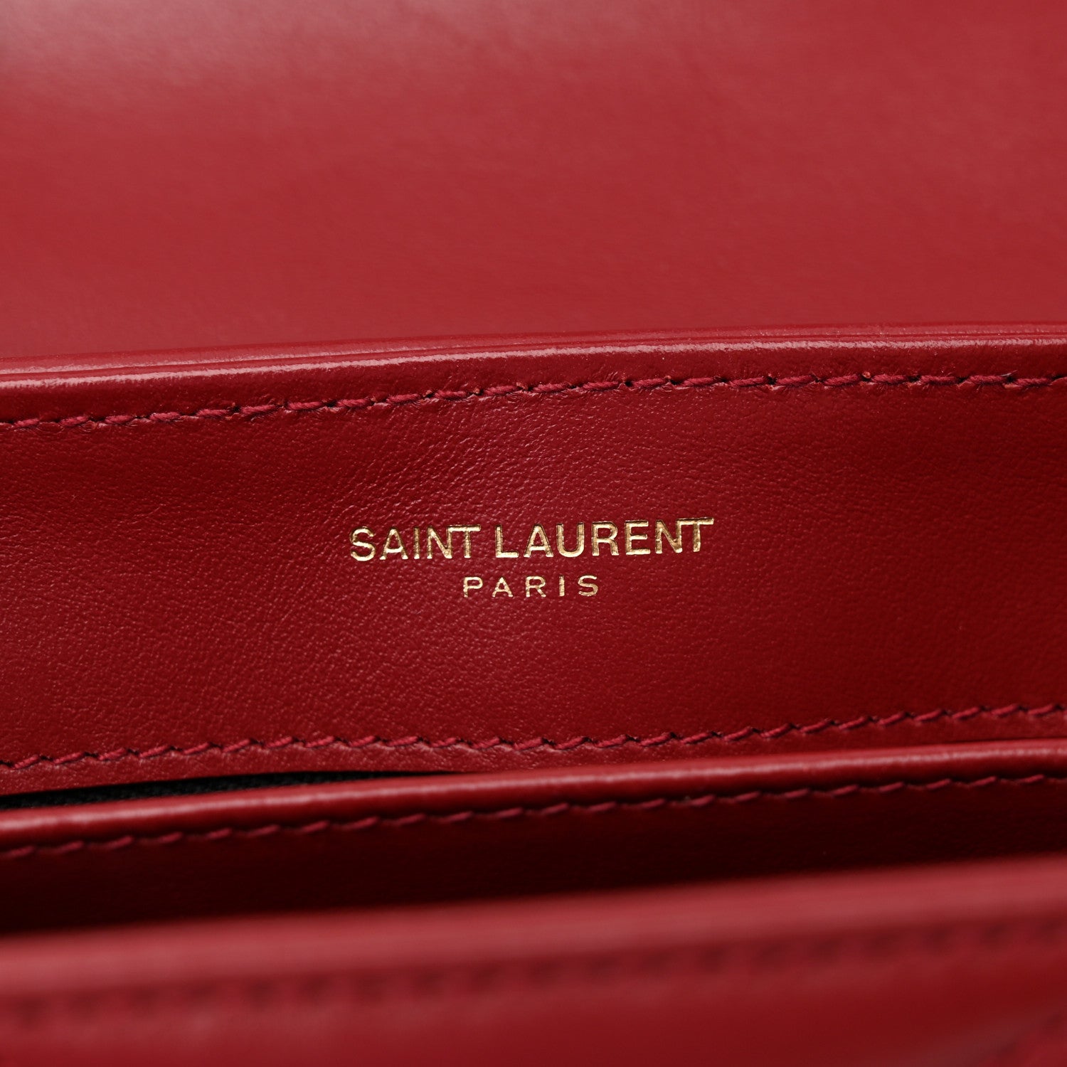 Saint Laurent Calfskin Y Quilted Monogram Toy Loulou Crossbody Bag Rouge 6 of 19