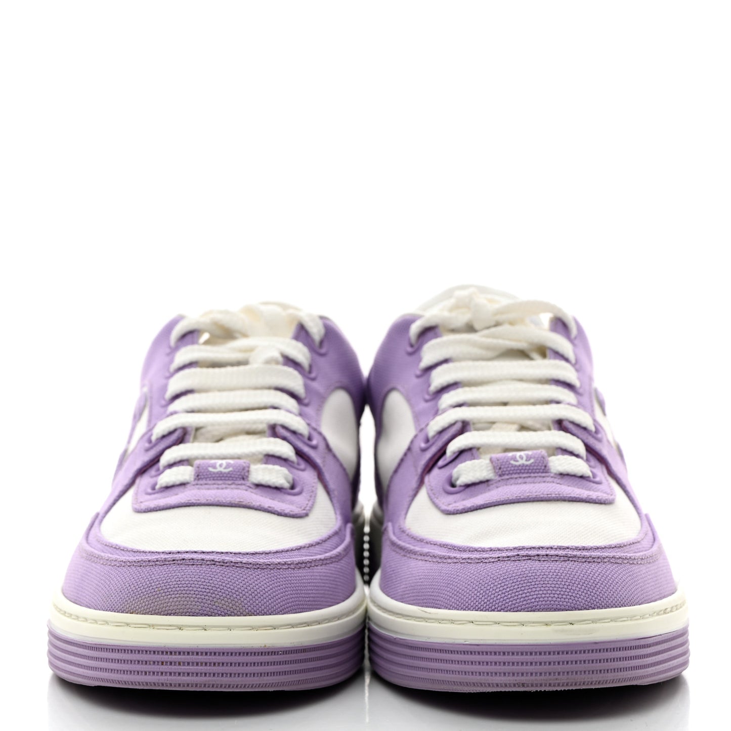 Cotton Sneakers 38 Purple White