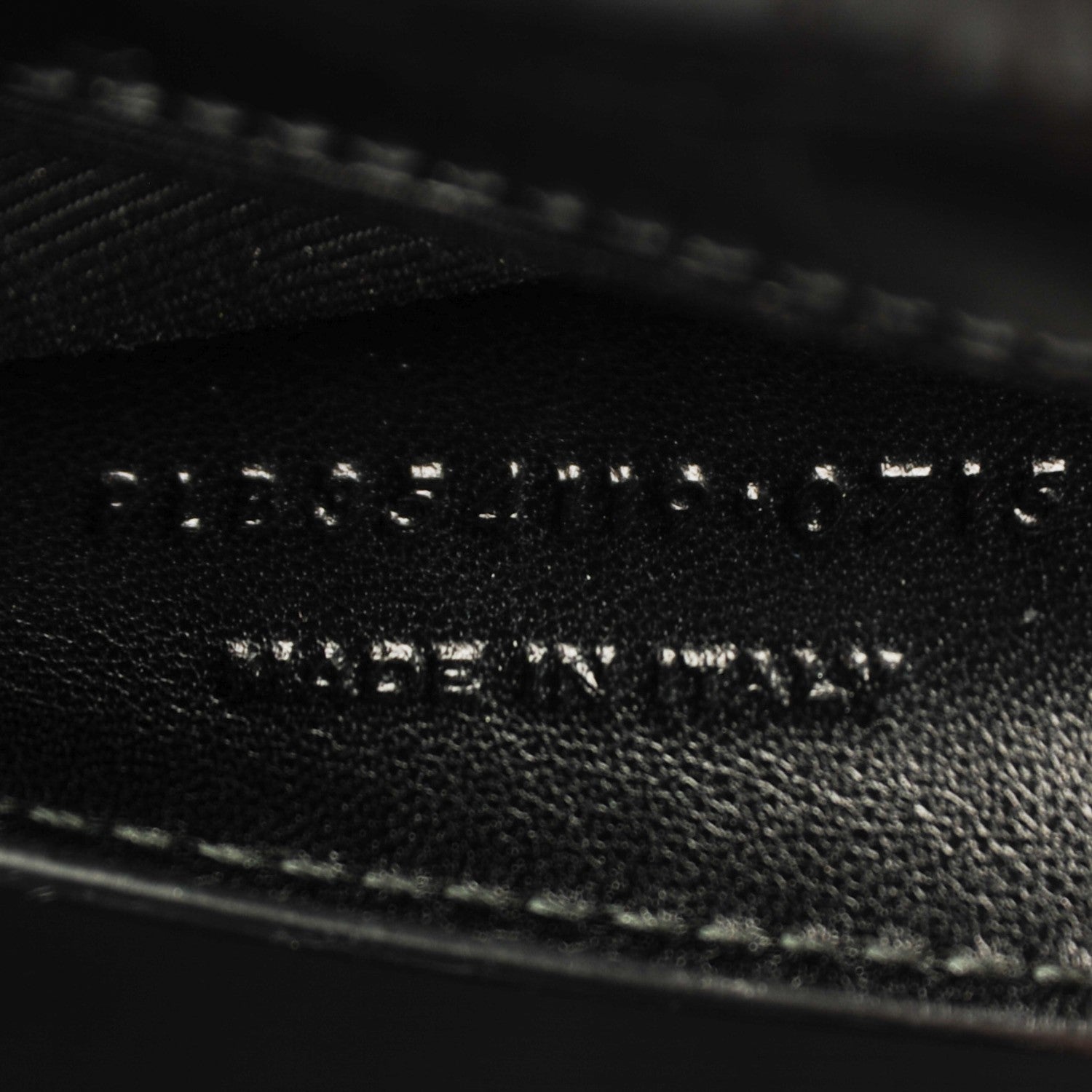 Saint Laurent Calfskin Crocodile Embossed Medium Classic Monogram Tassel Satchel Black 7 of 8