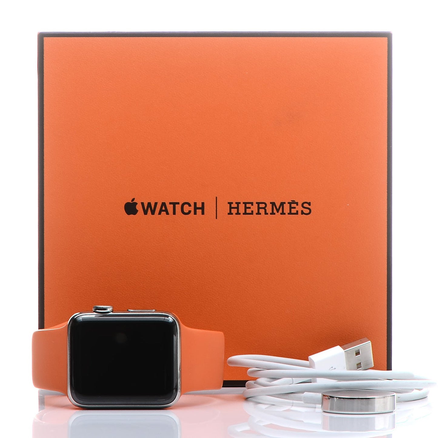 Silicone 42mm Series 2 Apple Watch Single Tour Orange