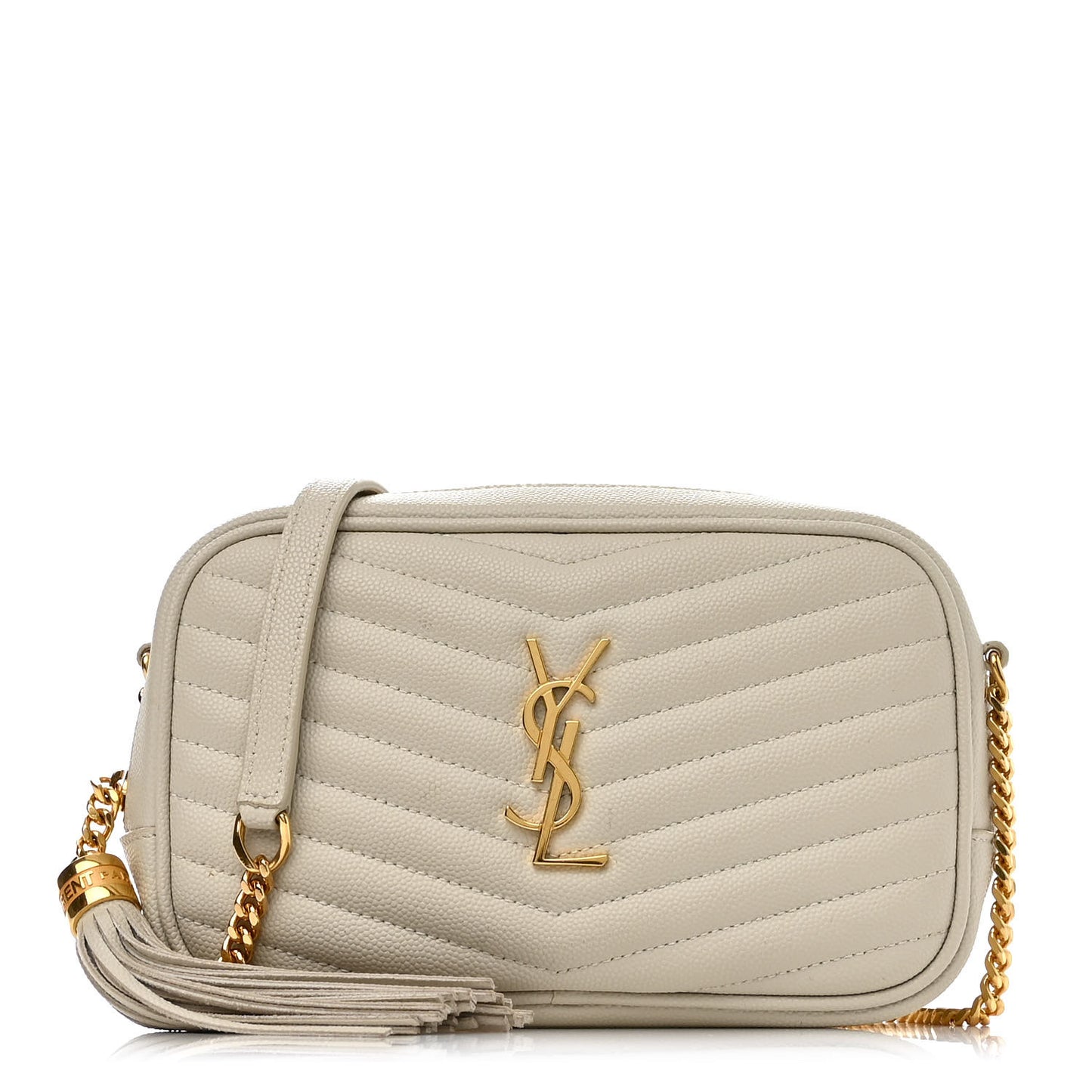 Grain De Poudre Matelasse Monogram Mini Lou Camera Bag Crema Soft