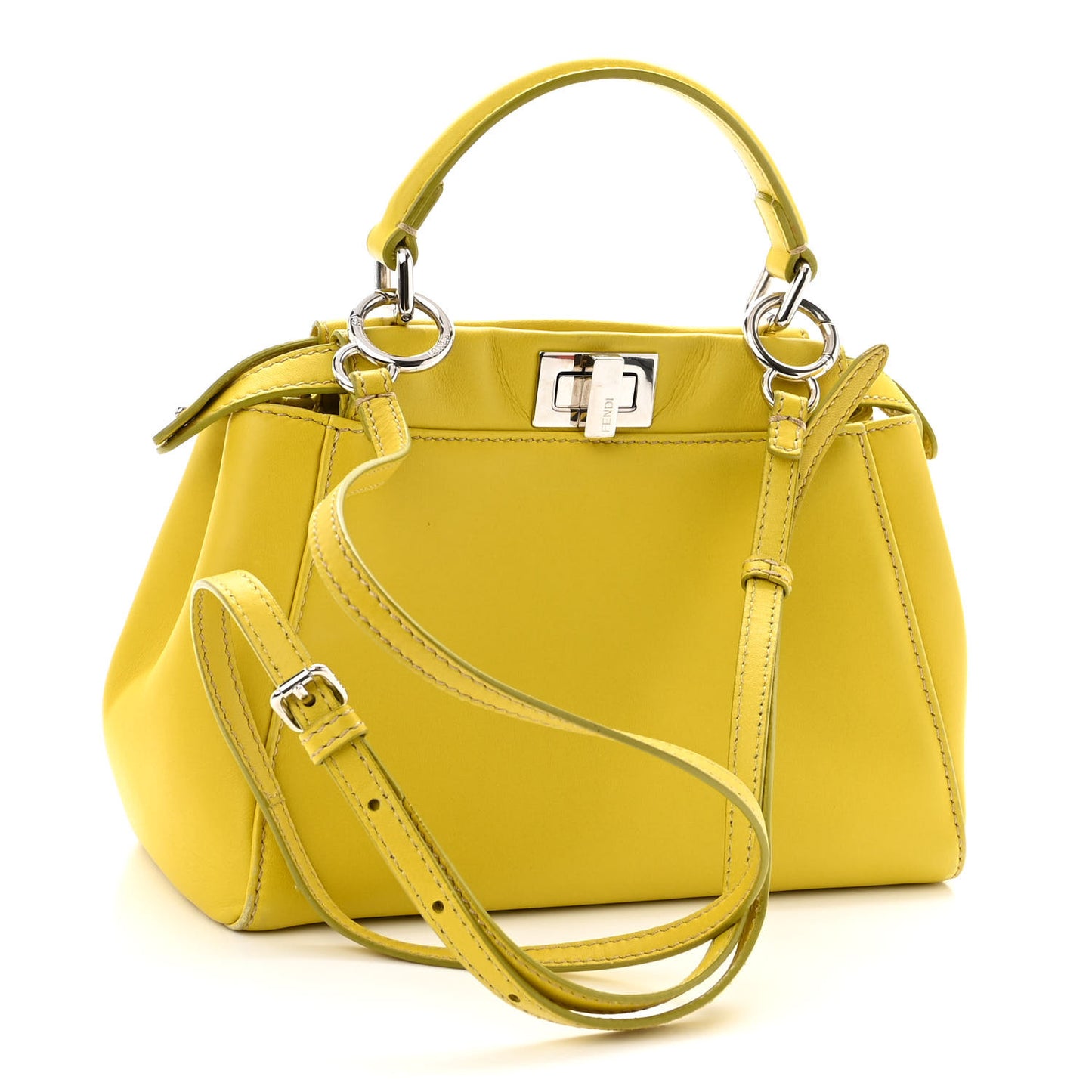 Nappa Mini Peekaboo Iconic Satchel Lime