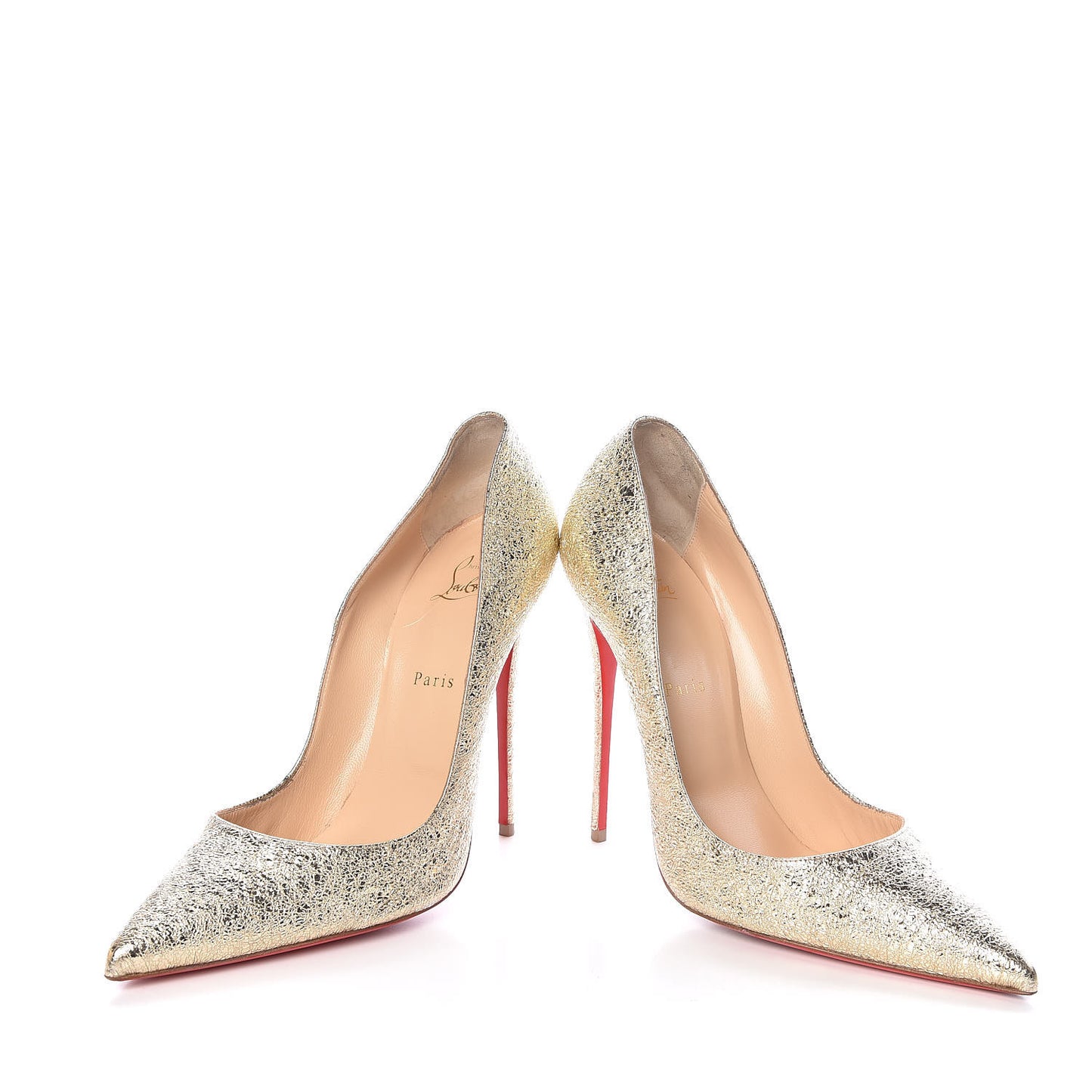 Metallic Crinkled Specchio So Kate 120 Pumps 42 Platine