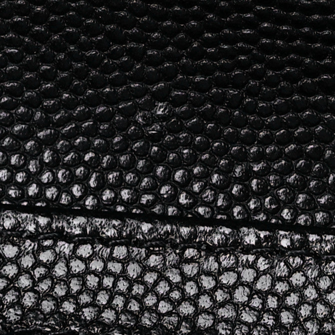 Caviar Quilted Glasses Case With Chain Black