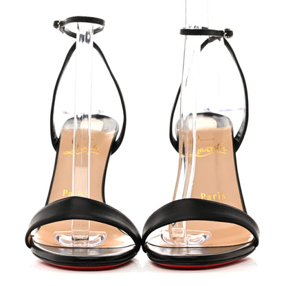 Christian Louboutin Nappa Loubi Girl 100 Sandals 38 Black 3 of 9