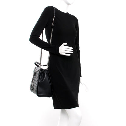 Chanel Caviar Quilted Medium CC Bucket Bag Black 2 of 7