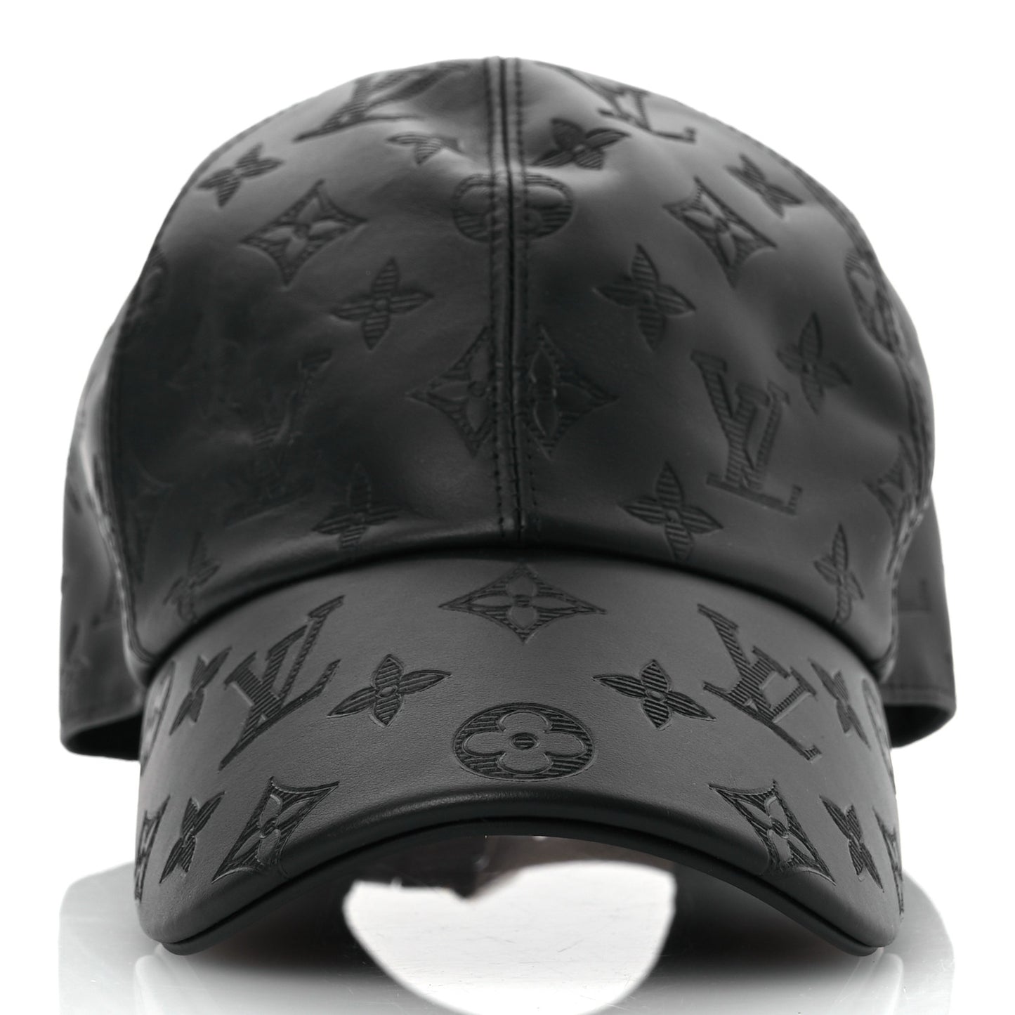 Calfskin Monogram Shadow Baseball Cap 58 Black