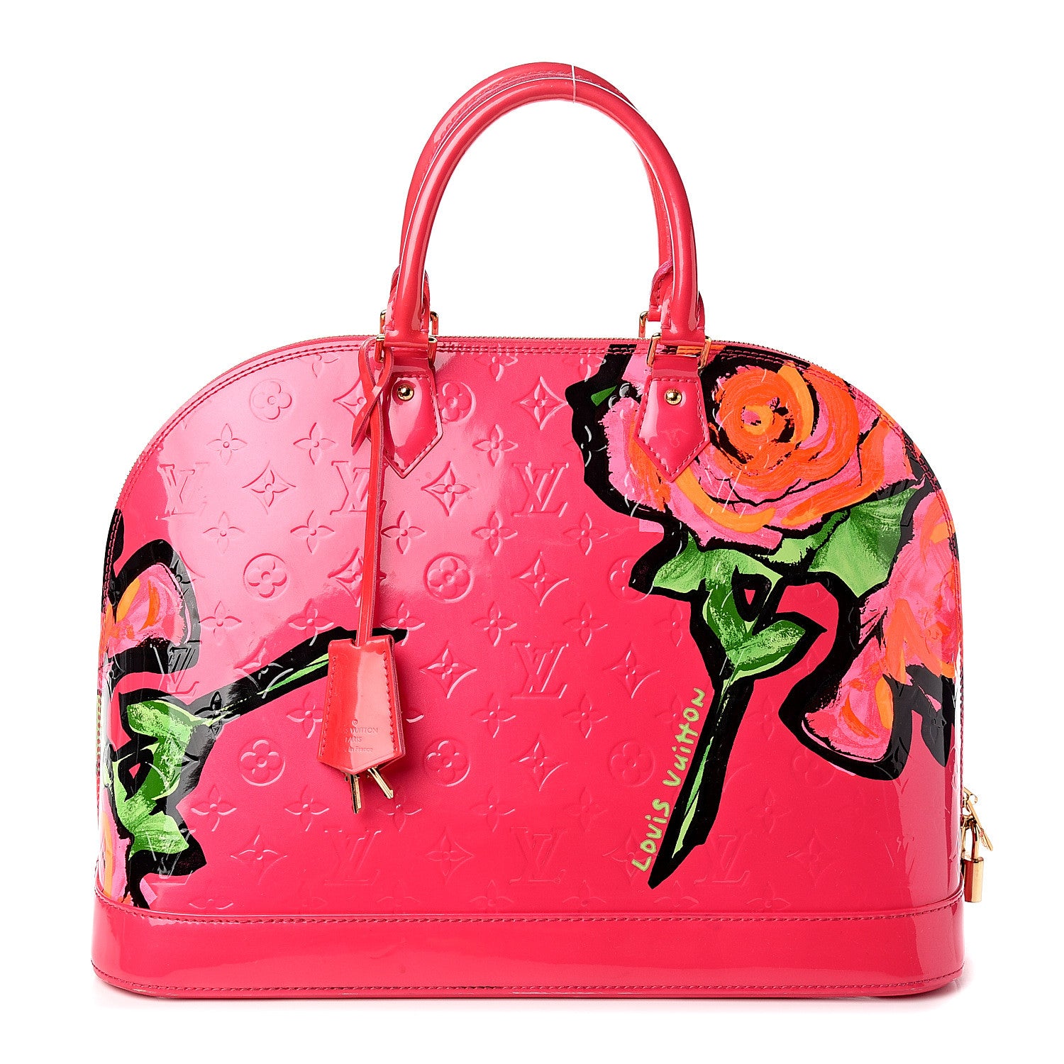 Louis Vuitton Vernis Roses Alma MM Rose Pop 1 of 9