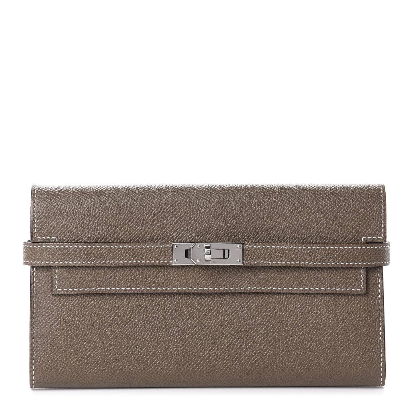 Epsom Kelly Longue Wallet Etoupe