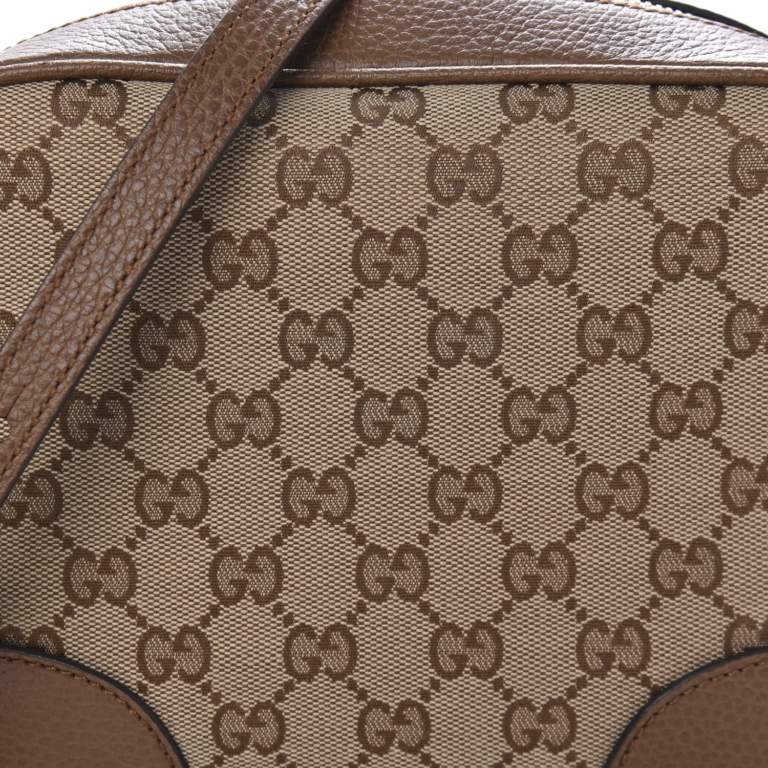Gucci Monogram Mini Bree Messenger Bag Beige Tabacco 10 of 10