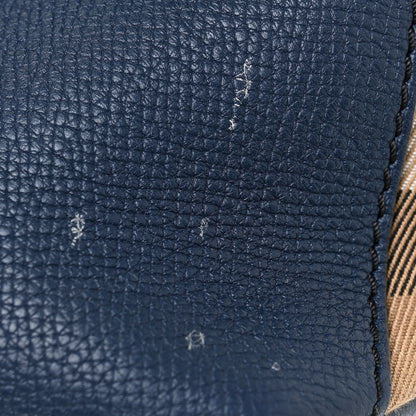 Burberry Derby Calfskin House Check Medium Camberley Ink Blue 14 of 20
