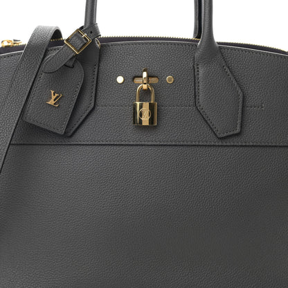 Louis Vuitton Taurillon City Steamer MM Gris 8 of 13
