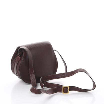 Chloe Calfskin Mini Marcie Round Crossbody Bag Dark Velvet 2 of 8