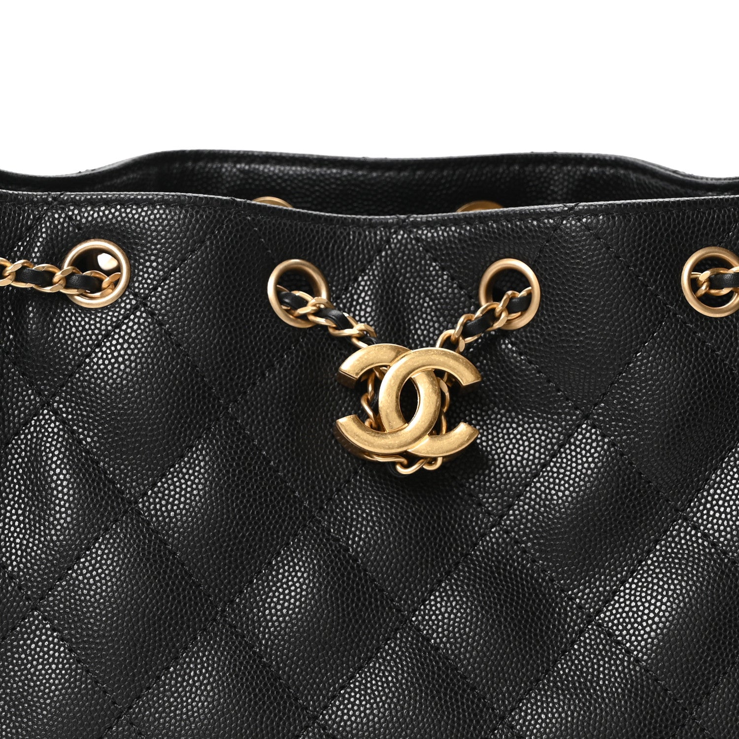 Chanel Caviar Quilted Mini Chanel 25 Handbag Black 8 of 10