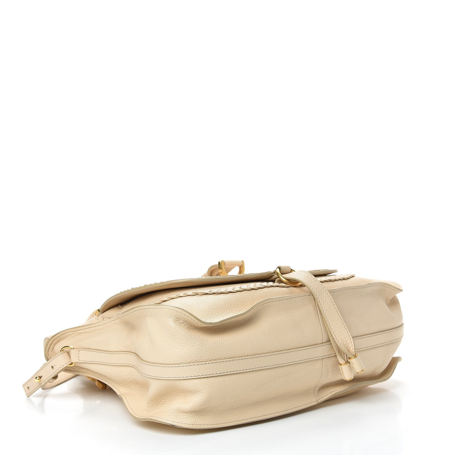 Chloe Calfskin Braided Medium Marcie Satchel Natural 3 of 16