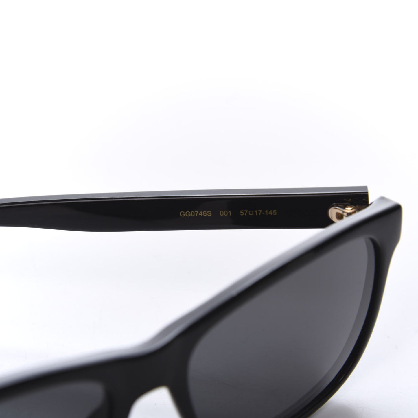 Acetate Square GG0746S Sunglasses Black