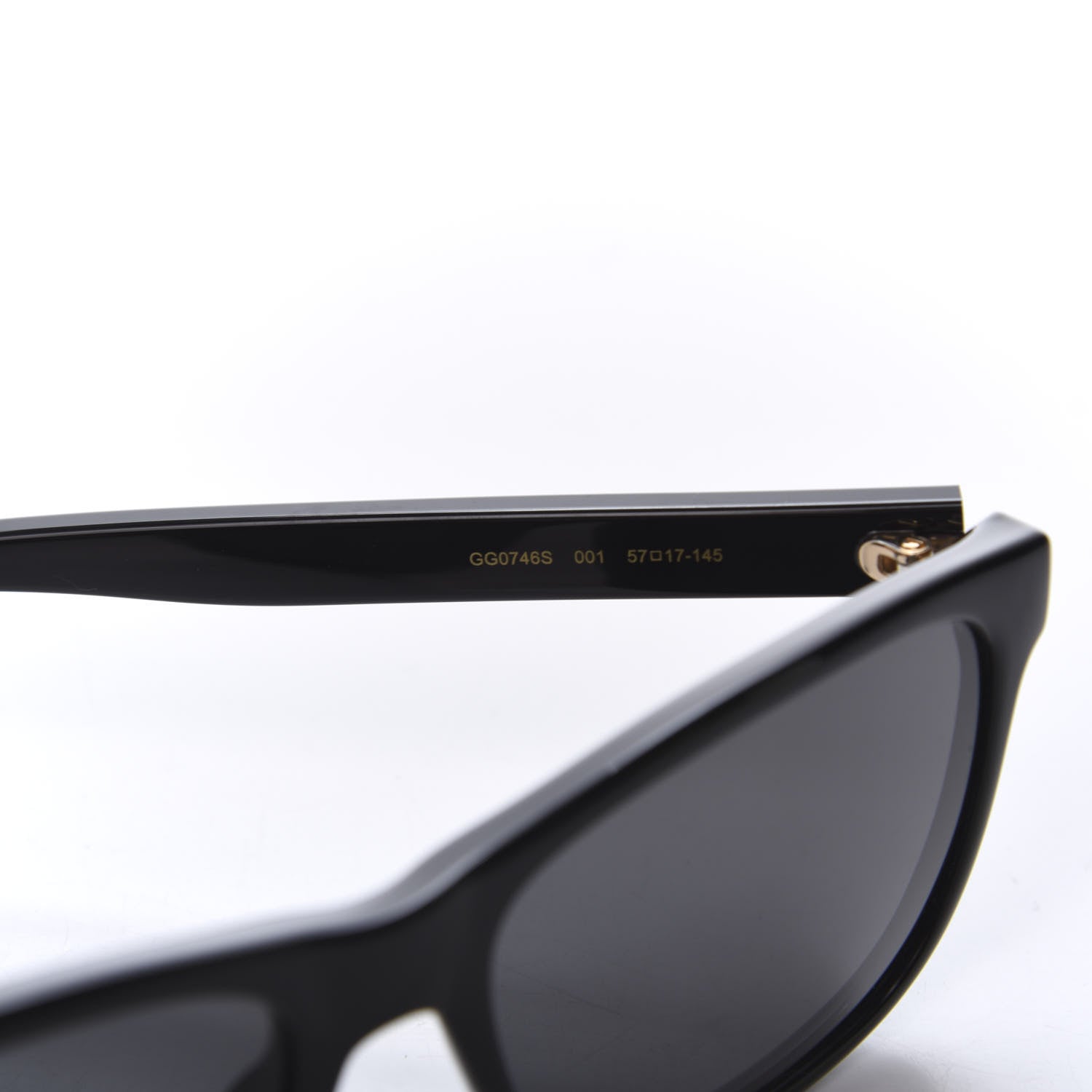 Gucci Acetate Square GG0746S Sunglasses Black 5 of 7