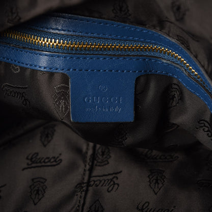 Gucci Lambskin Large Darwin Convertible Backpack Blue 6 of 9