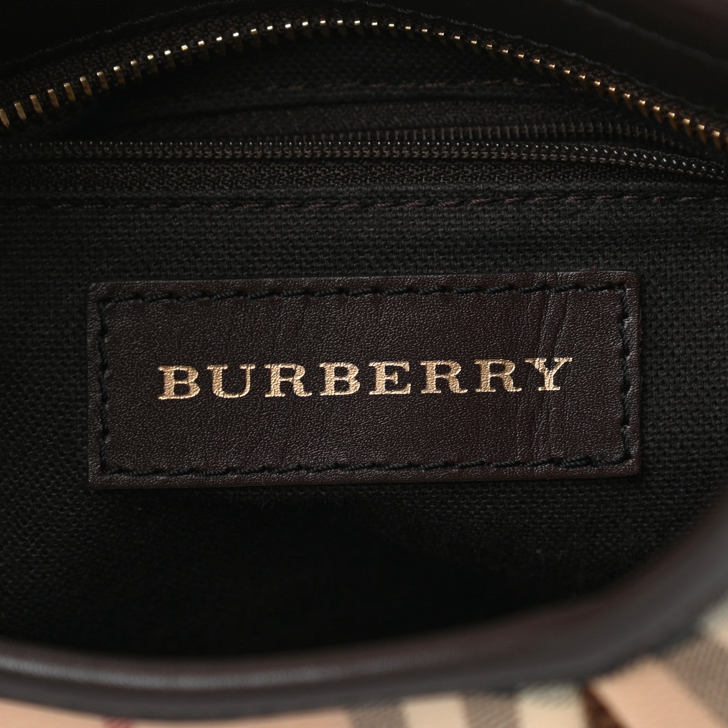 Burberry Haymarket Check Small Brooklyn Hobo Brown 7 of 17