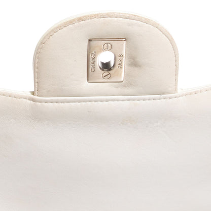 Chanel Distressed Patent Jumbo Single Flap White 5 of 11