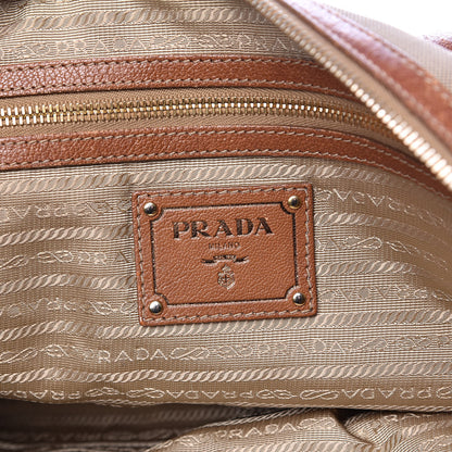 Prada Jacquard Logo Tote Corda Brandy 6 of 18