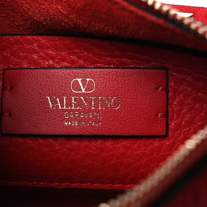 Valentino Garavani Grainy Calfskin Small Rockstud Crossbody Bag Rouge Pur 6 of 9