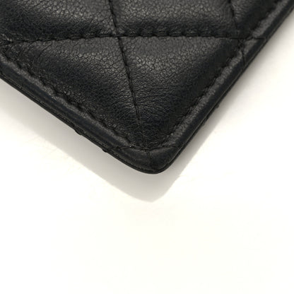 Chanel Lambskin Quilted Card Holder On Chain Black 7 of 8