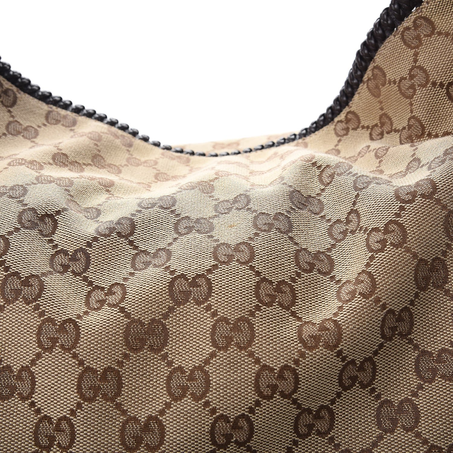 Gucci Monogram Large Horsebit Chain Hobo Dark Brown 7 of 10