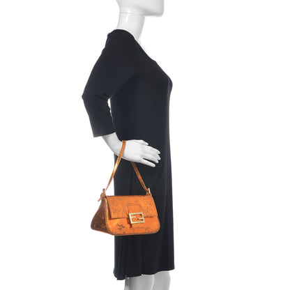 Fendi Vitello Mirror FF Embossed Mini Mama Baguette 2 of 17