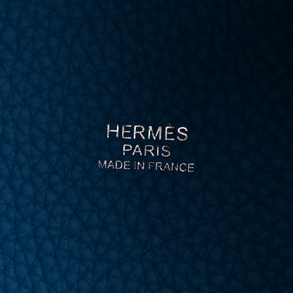 Hermes Taurillon Clemence Picotin Lock 18 PM Bleu Zanzibar 6 of 10