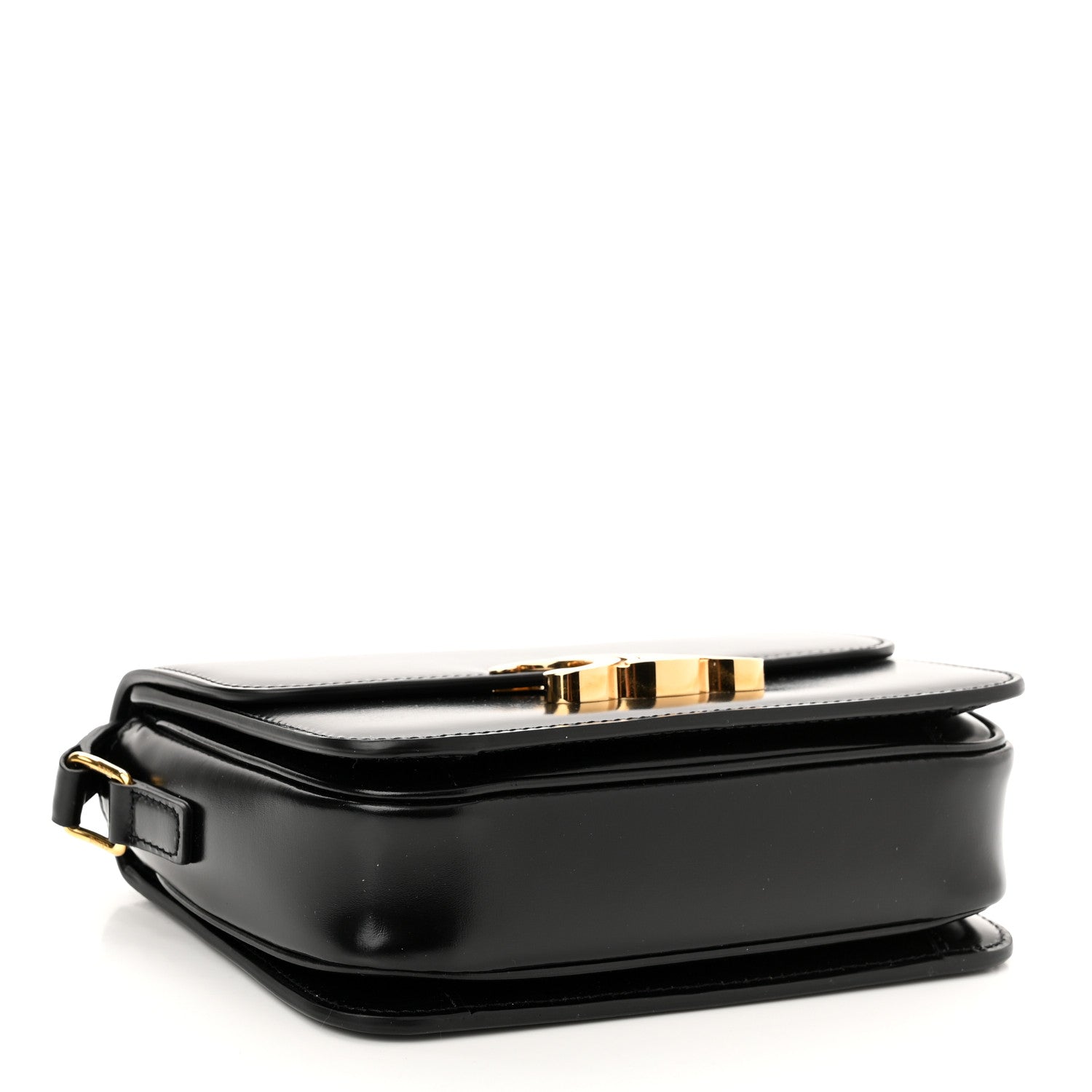 Celine Shiny Calfskin Teen Triomphe Black 4 of 9