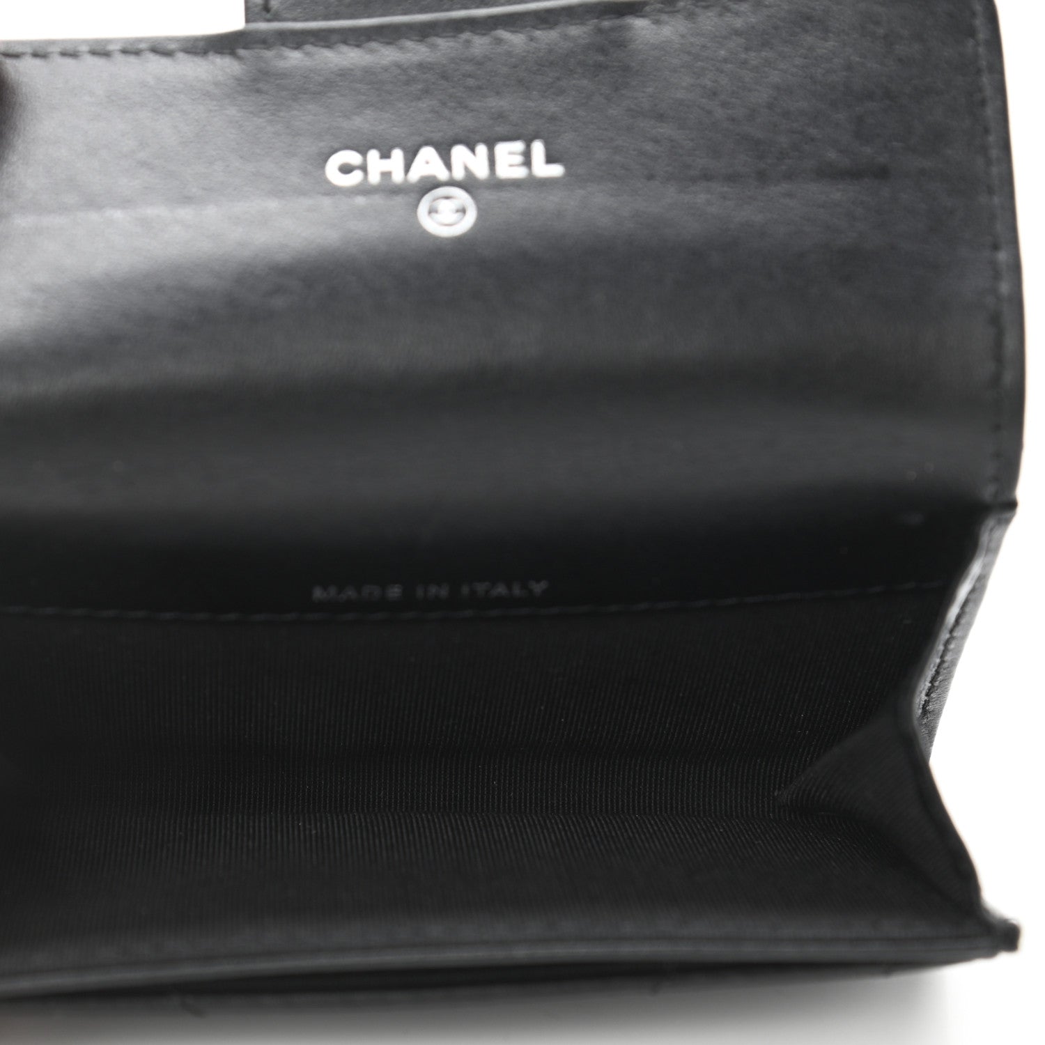 Chanel Aged Calfskin Chevron Quilted Reissue Flap Card Holder So Black 5 of 8