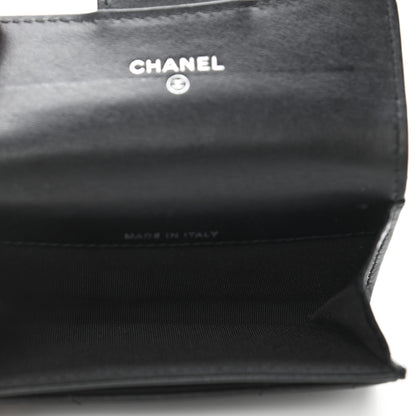 Chanel Aged Calfskin Chevron Quilted Reissue Flap Card Holder So Black 5 of 8