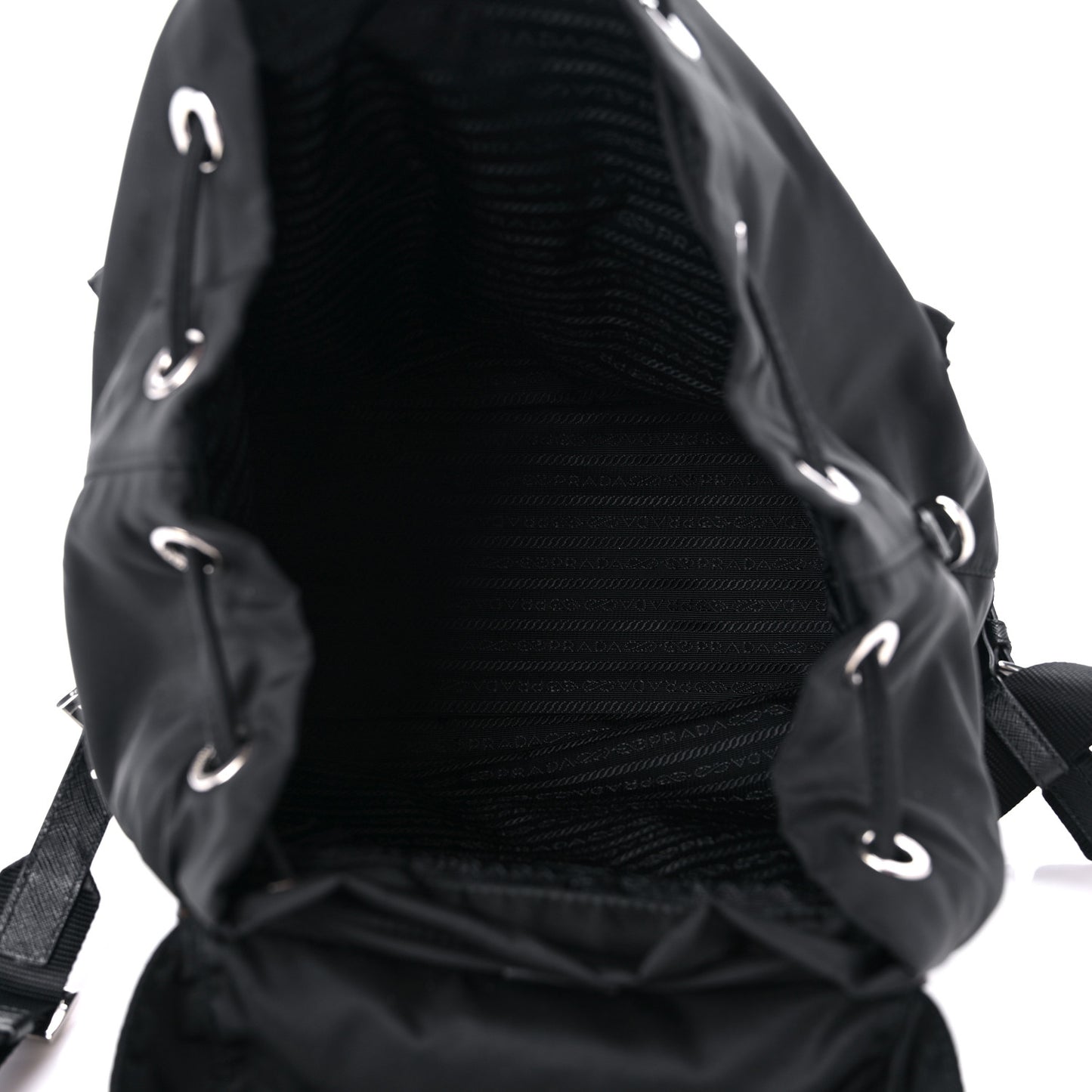 Re-Nylon Saffiano Medium Backpack Black