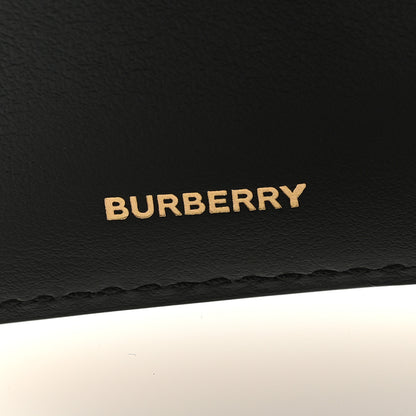 Burberry Grained Calfskin TB Compact Tri-Fold Wallet Black 6 of 6