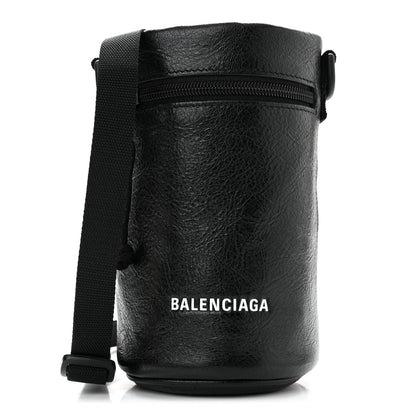 Balenciaga Agneau Explorer Weekend Bottle Holder Black 1 of 9