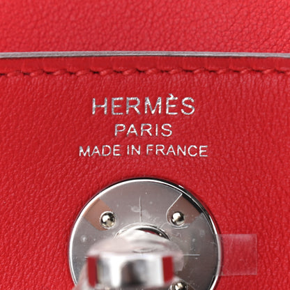 Hermes Swift Verso Mini Lindy 20 Rouge Piment Rouge De Coeur 6 of 9