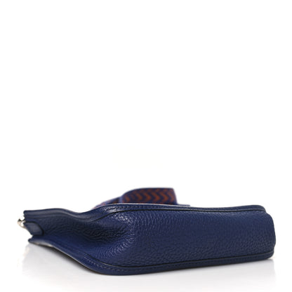 Hermes Taurillon Clemence Amazone Evelyne TPM Bleu Encre 4 of 10