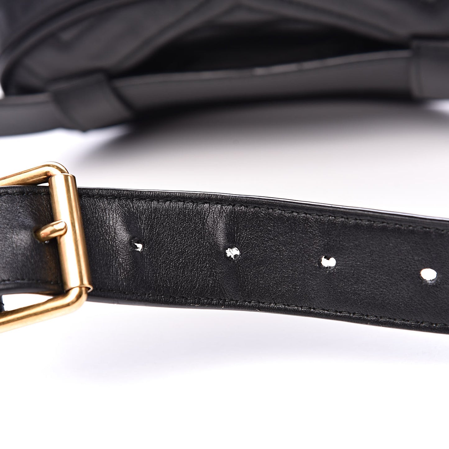 Calfskin Matelasse GG Marmont Belt Bag 85 34 Black