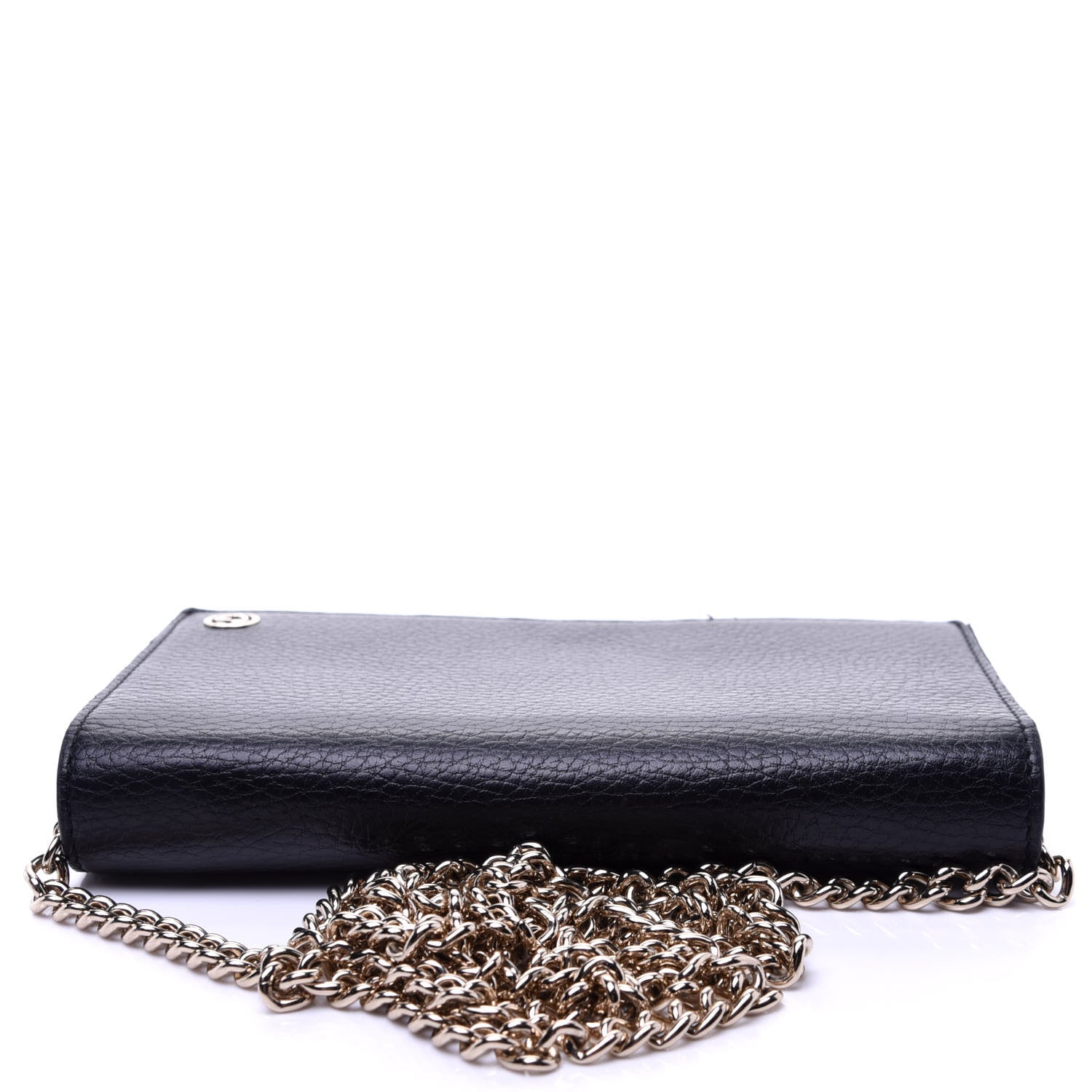 Gucci Dollar Calfskin Medium Betty Chain Wallet Black 10 of 10